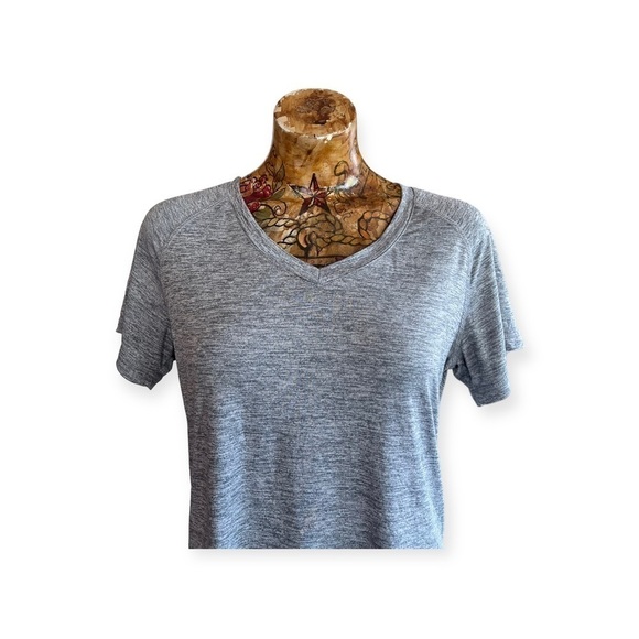 Danskin gray tshirt top XLarge casual athletic attire - Picture 2 of 7